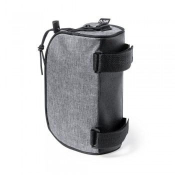 Bicycle bag made from polyester RPET, zipped main compartment, velcro straps for attachment AIV1020-19