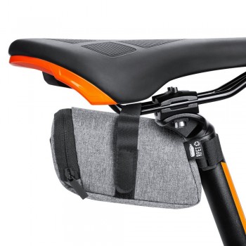 RPET bicycle bag Bicycle bag made from polyester RPET, padded zipped main compartment, velcro straps for attachment AIV1021-19