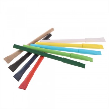 Rolled paper ball pen with cap | Brittany AIV1969-10