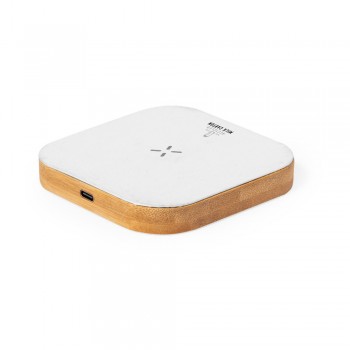 Wireless charger 15W made from recycled milk cartons