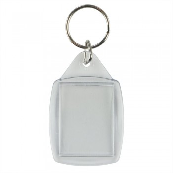 Translucent keyring with place for paper insert AIV2095-00