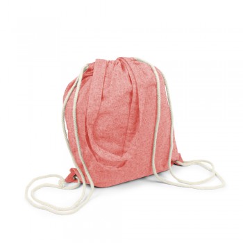 Recycled cotton bag 2 in 1, drawstring bag and shopping bag | Jamarion