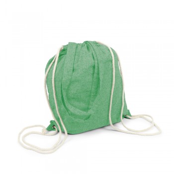 Recycled cotton bag 2 in 1, drawstring bag and shopping bag | Jamarion