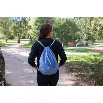 Recycled cotton bag 2 in 1, drawstring bag and shopping bag | Jamarion