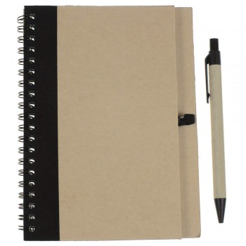 Notebook approx. A5 with ball pen AIV2389/A-03