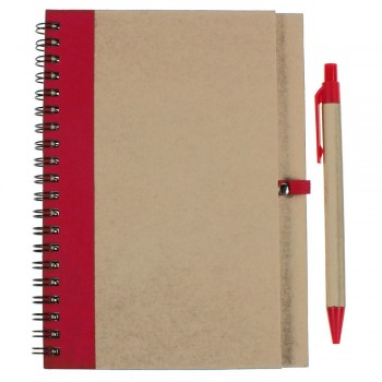 Notebook approx. A5 with ball pen AIV2389/A-05