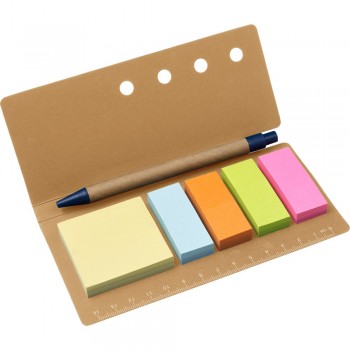 Memo holder, ruler, sticky notes, ball pen Memo holder, ruler, sticky notes, ball pen AIV2898-16