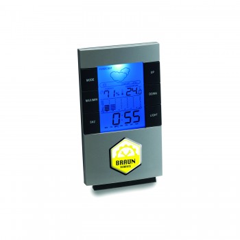 Digital desk or wall weather station with clock, calendar, temperature C/F, humidity information and back light AIV3069-32