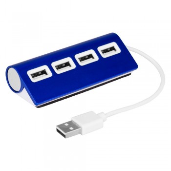 USB 2.0 hub with 4 ports, for charging and data transfer, input DC 5V/1A, output DC 5V/1A AIV3447-04
