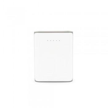 Power bank 8000 mAh, output 5V/2.1A and 5V/1A, input 5V/1A, 5 diodes indicating power level, LED light, micro USB cable included AIV3780-02