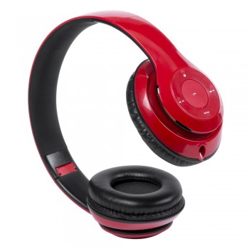 Wireless headphones BT 4.1, foldable, with Jack 3,5 mm socket, radio, answering calls function, mini SD card slot (not included), working distance up to 10 m, micro USB input, USB rechargeable, cable included AIV3802-05