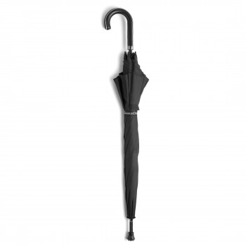 Charles Dickens automatic umbrella, walking stick Charles Dickens automatic umbrella, walking stick, 8 panels, fibreglass shaft and ribs, genuine leather handle, push button closing, includes carrying sleeve AIV4156-03