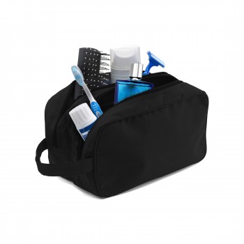 Cosmetic bag Cosmetic bag with 2 zipped compartments and carrying strap AIV4198-03