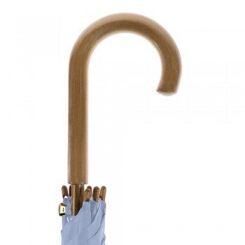 Automatic umbrella Automatic umbrella, 8 panels, wooden shaft, reflective border, push button closing AIV4226-04