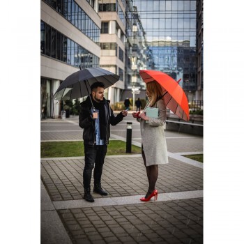 Automatic umbrella Mauro Conti | Sean Mauro Conti automatic umbrella, 16 panels, silver underside, matching colour sleeve AIV4817-03