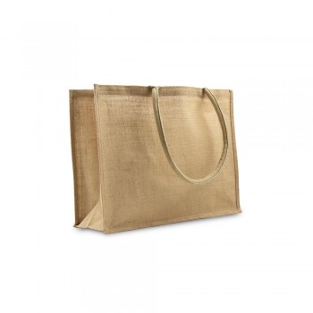 Jute shopping bag | Lucas Shopping bag with long handles and laminated interior AIV4870-00