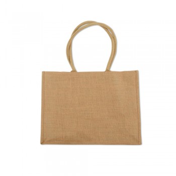 Jute shopping bag | Lucas Shopping bag with long handles and laminated interior AIV4870-00