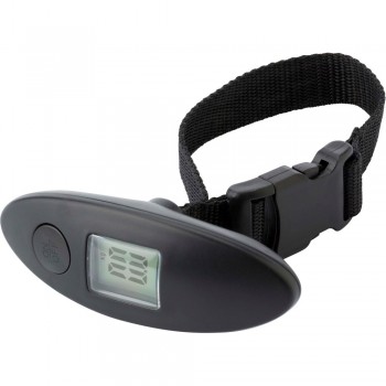 Digital luggage scales with on/off button and wrist strap, 40 kg maximum loading capacity AIV4951-03