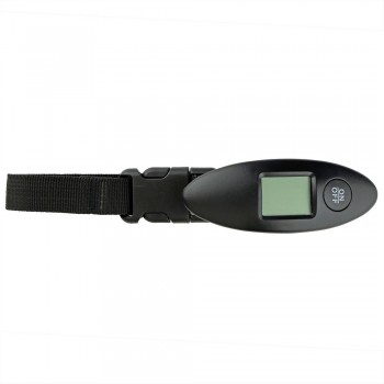 Mauro Conti travel set, includes digital luggage scales with on/off button and wrist strap (40 kg maximum loading capacity, minimum 1 kg), luggage strap and travel padlock, packed in gift box AIV4999-03