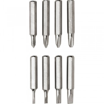 Pen shaped screwdriver with 4 flat head and 4 Philips screwdriver bits, with clip AIV5090/A-05
