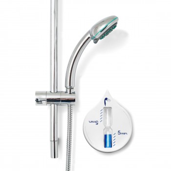 Shower coach Shower coach, hour glass 5 min. with suction cup, controls shower time and helps saving water AIV5497-02