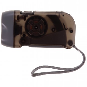 Dynamo torch 2 LED with wrist strap (patent: EU Nr. 363627-0002) AIV5504-03
