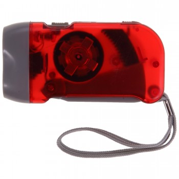 Dynamo torch 2 LED with wrist strap (patent: EU Nr. 363627-0002) AIV5504-05