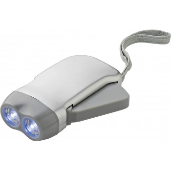 Dynamo torch 2 LED with wrist strap (patent: EU Nr. 363627-0002) AIV5504-32