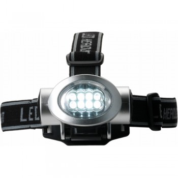Head torch with 8 LED lights and strap for head adjustment AIV5527/A-32