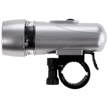 Set of 2 bicycle lights, front light 5 LED with 3 functions and rear red light 4 LED with 7 flashing functions AIV5541-00