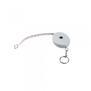 Keyring, measuring tape 1,5 m with black stop button AIV5615-02