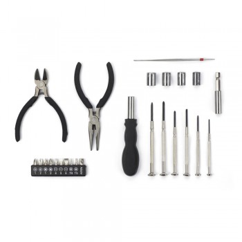 Tool set with 26 pcs in zipped metal case AIV5774-32
