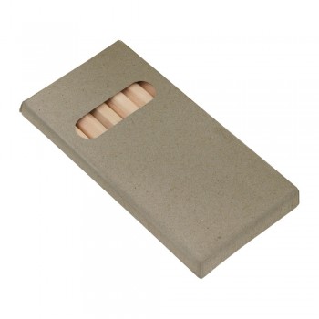 Colour pencil set Colour pencil set in recyclable box, 6 pcs AIV6102-00