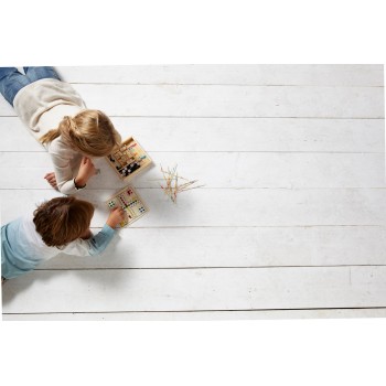 Game set Game set in wooden box 5 in 1: domino, mikado, chess, checkers and ludo AIV6232-00