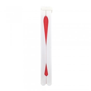 Hand fan with white plastic grip AIV6280-05