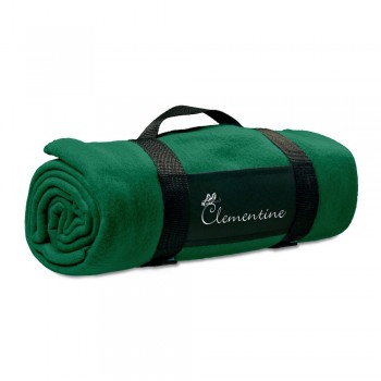Fleece picnic blanket with nylon handle (unfolded: 160 x 125 cm) AIV6327-06