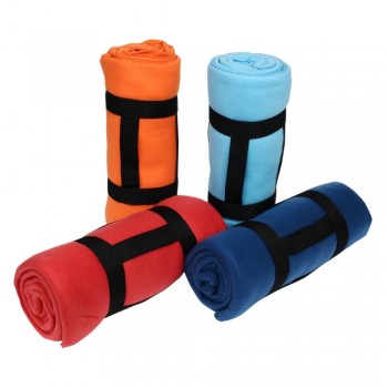 Fleece picnic blanket with nylon handle (unfolded: 160 x 125 cm) AIV6327-11