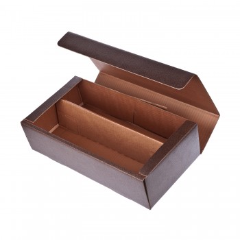 Exclusive wine carton 2 el. | Reid Exclusive wine carton 2 el. with removable divider, box with front opening (made in Europe) AIV6602-16