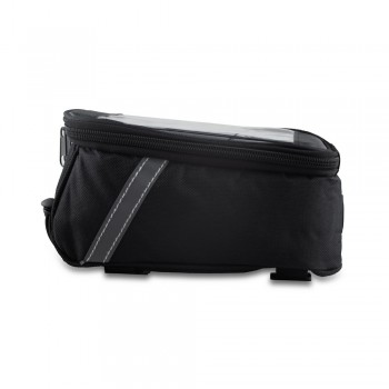 Bicycle bag with accessories: round patches (8 pcs), glue, grinder, plastic crowbars (2 pcs), disposable poncho, multifunction key, first aid kit (8 plasters 72 x 19 mm, 4 plasters 55 x 19 mm, 4 round plasters Ø20 mm, 6 antiseptic wipes, 1 soap wipe, 1 cl