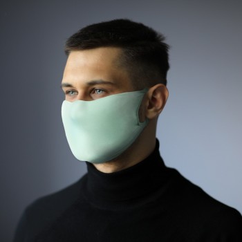 Reusable face mask with silver ions and place for filter, non-medical, double layer, made of 100% polyamide 250 g/m2, silver ions last up to 20 washes, washing temperature up to 90 degrees Celsius, OEKO-TEX certificate standard 100 (made in Europe) AIV699