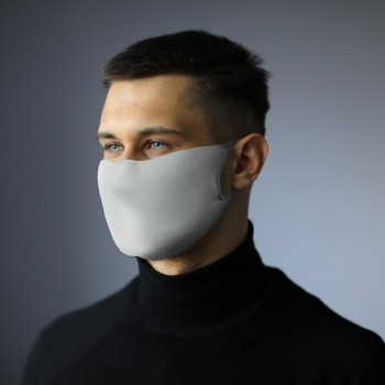 Reusable face mask with silver ions and place for filter, non-medical, double layer, made of 100% polyamide 250 g/m2, silver ions last up to 20 washes, washing temperature up to 90 degrees Celsius, OEKO-TEX certificate standard 100 (made in Europe) AIV699