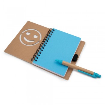 Notebook approx. B7 Notebook approx. B7 smiling face with ball pen | Dylan