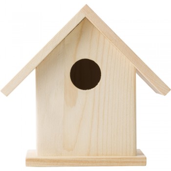 Birdhouse for painting, paints and brush Birdhouse painting set, including 4 paints and brush AIV7347-17