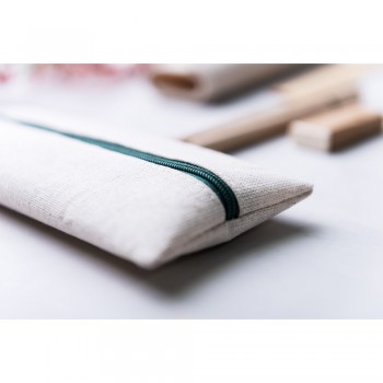 School set, pencil case, pencil, ball pen, ruler, eraser and pencil sharpener School set in zipped cotton pencil case, pencil (unsharpened), ball pen, ruler, eraser and pencil sharpener AIV7365/A-20