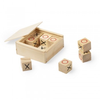 Tic Tac Toe game Tic Tac Toe game in wooden box, 9 pcs AIV7396-16