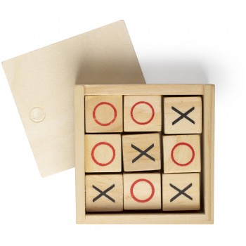 Tic Tac Toe game Tic Tac Toe game in wooden box, 9 pcs AIV7396-16