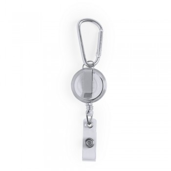 Ski pass with retractable cord 65 cm, carabiner hook AIV7398-02