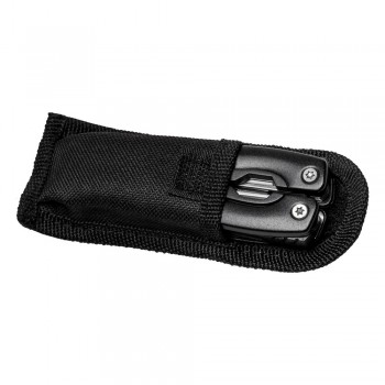 Multifunctional tool in pouch, coloured handle with black details, 12 functions AIV7708-03
