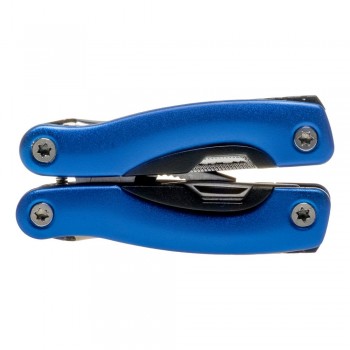 Multifunctional tool in pouch, coloured handle with black details, 12 functions AIV7708-04