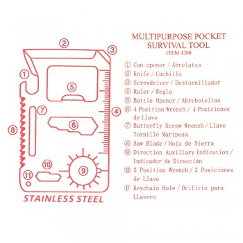 Multifunctional tool in case, 11 functions AIV7759/A-32